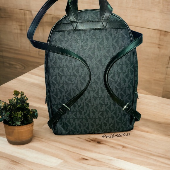 Michael Kors Jet Set Backpack W/Chain + Wallet in Black BRAND NEW WITH TAGS - Picture 4 of 8